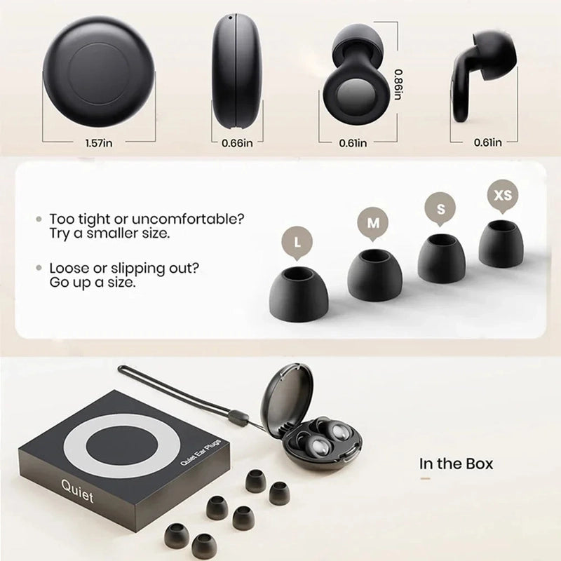 Bouchons d'Oreilles Anti-Bruit Réutilisables – Confort Ultra-Doux