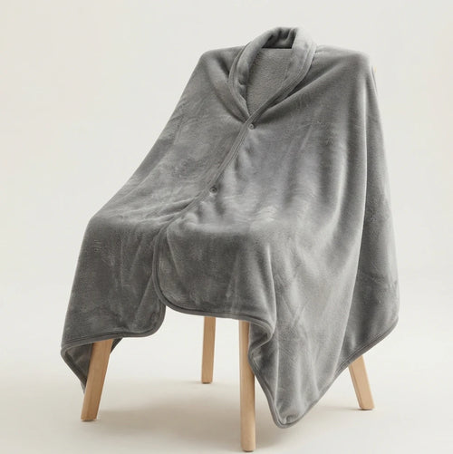 Couverture de Voyage 3-en-1 – Poncho avec Coussin Intégré