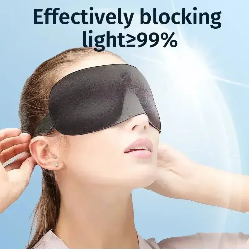 Masque de Sommeil 3D Ergonomique – Occultation Totale, Confort Absolu | Idéal Bureau, Voyage & Maison, Homme & Femme